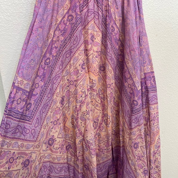 NWT Spell age of Aquarius Farrah half moon maxi skirt - Picture 7 of 10